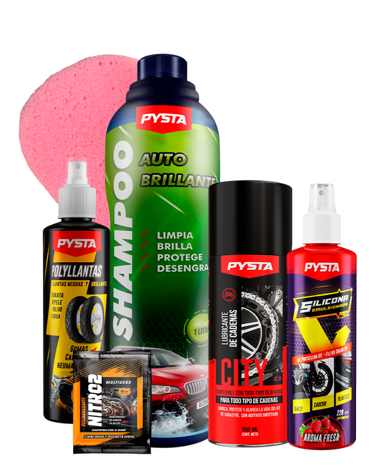 Super kit de lavado para moto + Bolsa regalo