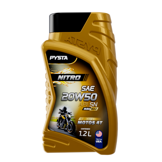 SAE 20W50 SN JASO MA2 -NITRO SEMISINTETICO X 1,2 LT