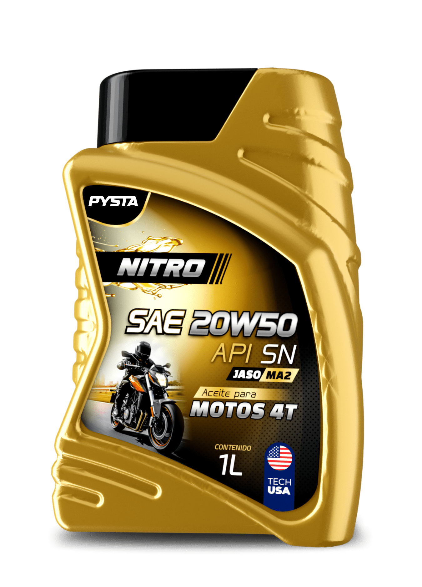 Aceite para motor Pysta - Nitro 20w50 - Semi sintético 1L